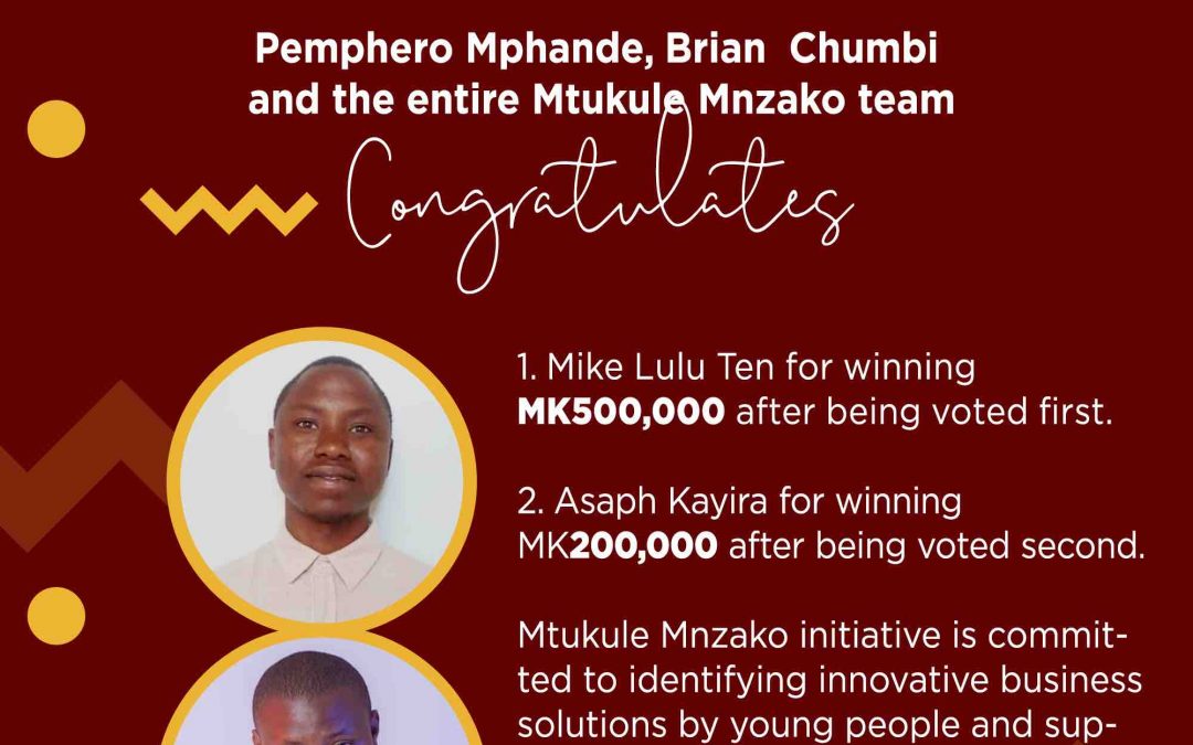 Announcing Winners of the Mtukule Mnzako Grant 